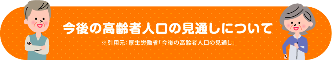 高齢者人口の見通し